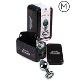 SECRETPLAY - TRANSPARENT ALUMINUM ANAL PLUG 7CM